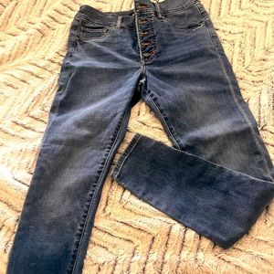 Express Mid Rise Skinny Jeans
